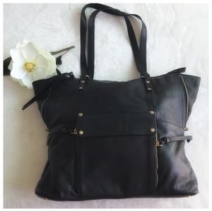 Black Kooba zippered tote